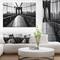 Designart - Dark Brooklyn Bridge - Cityscape Photo Canvas Print